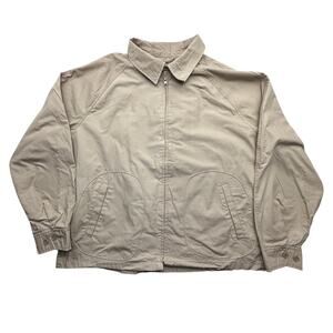 Vintage McGregor Drizzler Khaki Harrington Jacket Men 2XL Zip Tan Beige Collared